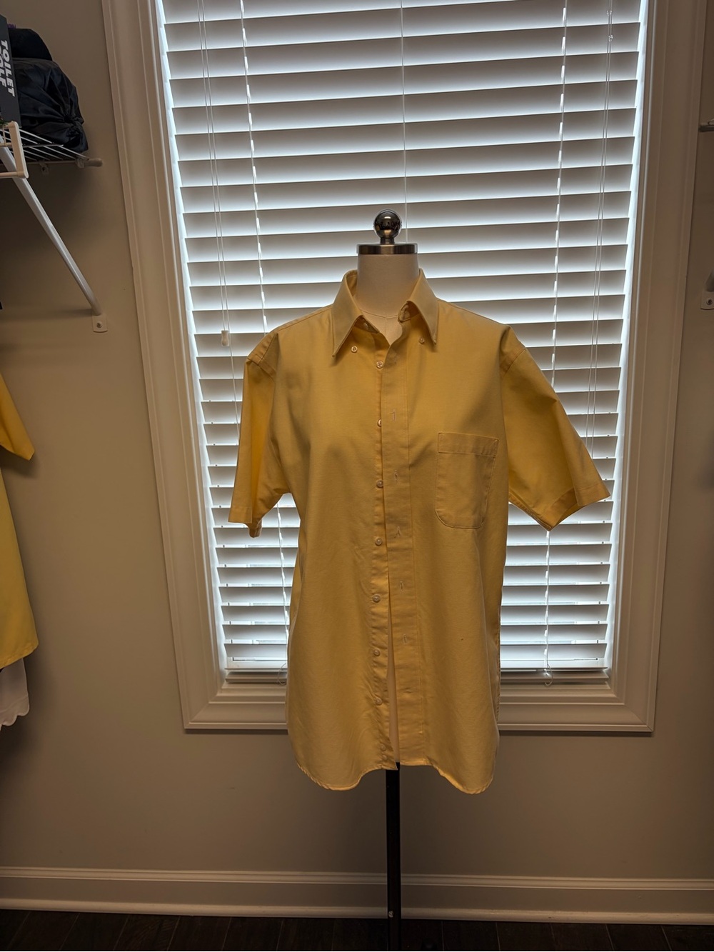 Stafford Short-Sleeve Button-Down Shirt in Yellow
